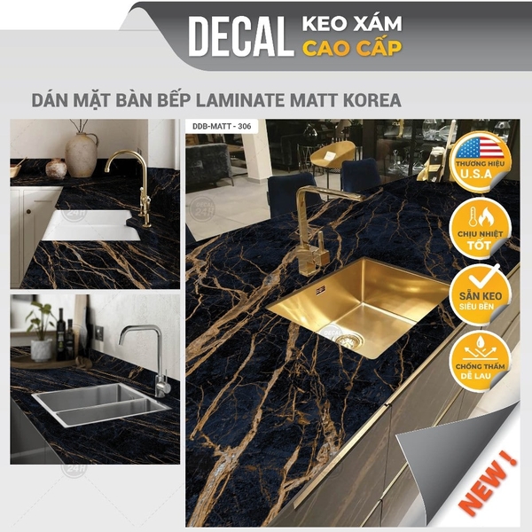 Decal dán mặt bếp DDB-MATT-306