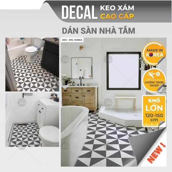 Decal dán sàn nhà tắm DDS-KOREA-096