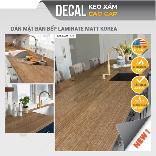 Decal dán mặt bếp DDB-MATT-316