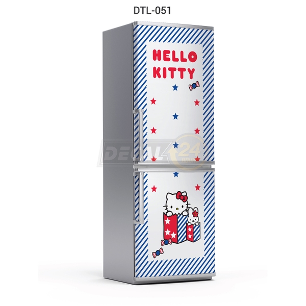 Decal Dán Tủ Lạnh Hình Hello Kitty Siêu Dễ Thương