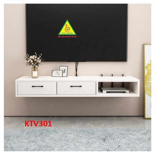 Kệ tivi treo tường bằng gỗ MDF tối ưu hóa không gian, kệ trang trí ...