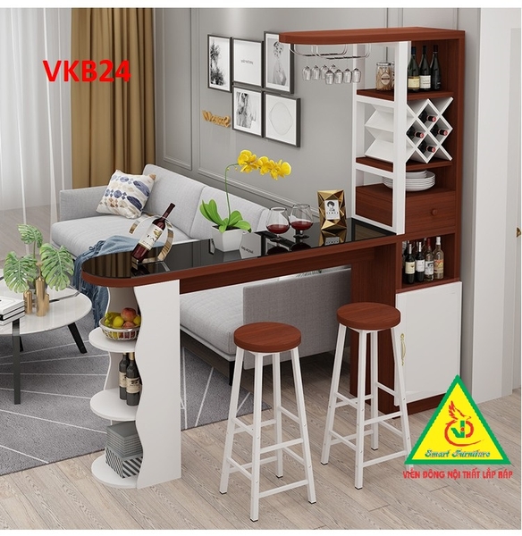 quay-bar-mini-quay-bar-nha-bep-ket-hop-tu-ruou-vkb024-khong-kem-ghe-noi-that-lap