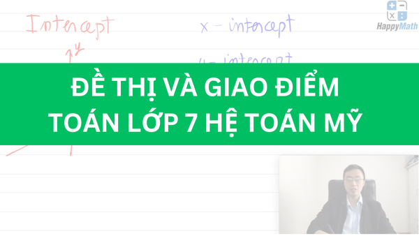 ĐỒ THỊ VÀ GIAO ĐIỂM - TOÁN LỚP 7 HỆ TOÁN MỸ