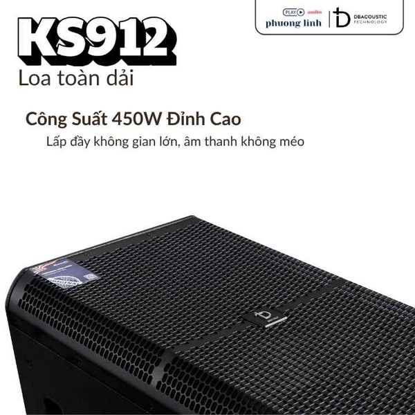 Loa KS912 công suất mạnh mẽ bùng nổ