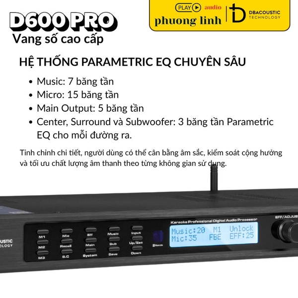 Màn hình LED của DBacoustic D600 PRO