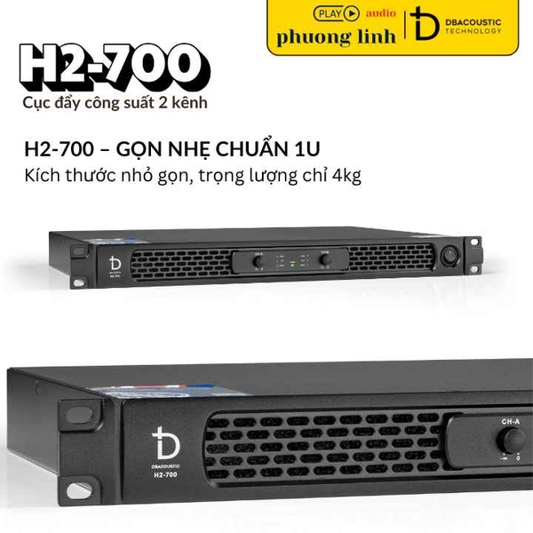 Đẩy Công Suất DBacoustic H2-700