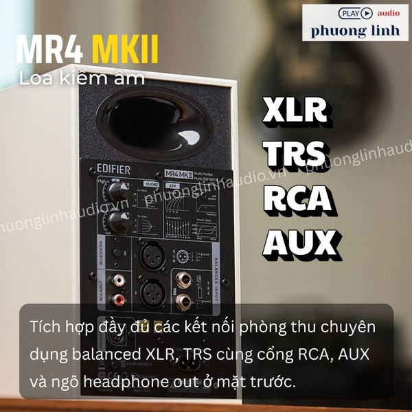 Loa Edifier MR4 MKII  cổng kết nối