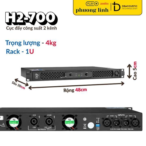 Đẩy Công Suất DBacoustic H2-700