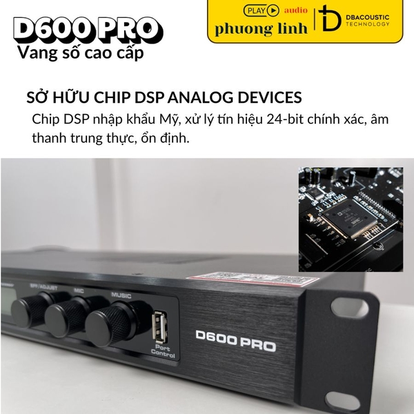 Chip xử lý DSP Analog Devices bên trong D600 PRO