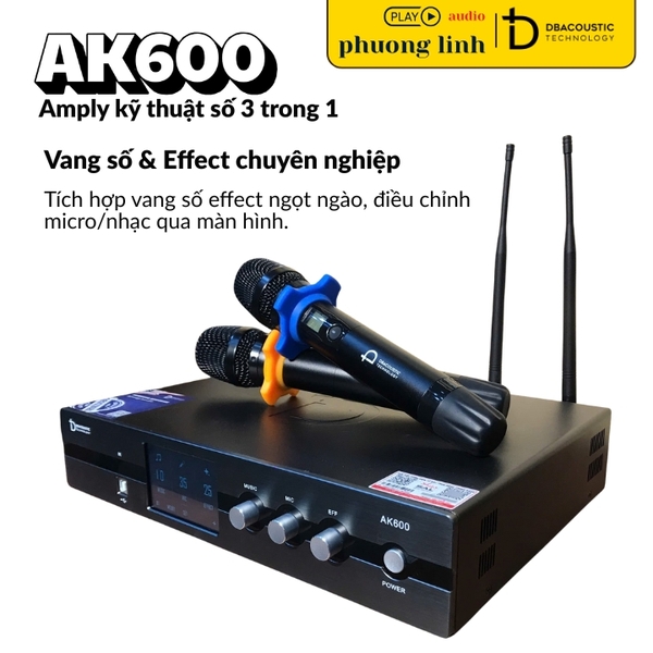 Amply DBacoustic AK600 dan karaoke gia dinh hai phong