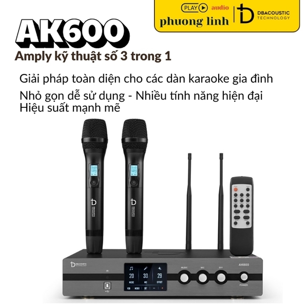 Amply DBacoustic AK600 dan karaoke gia dinh hai phong