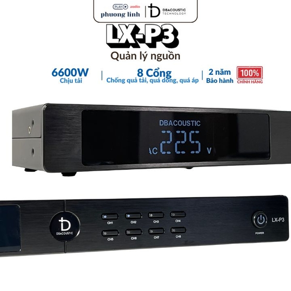 Bộ quản lý nguồn DBacoustic LX-P3, dan karaoke hai phong