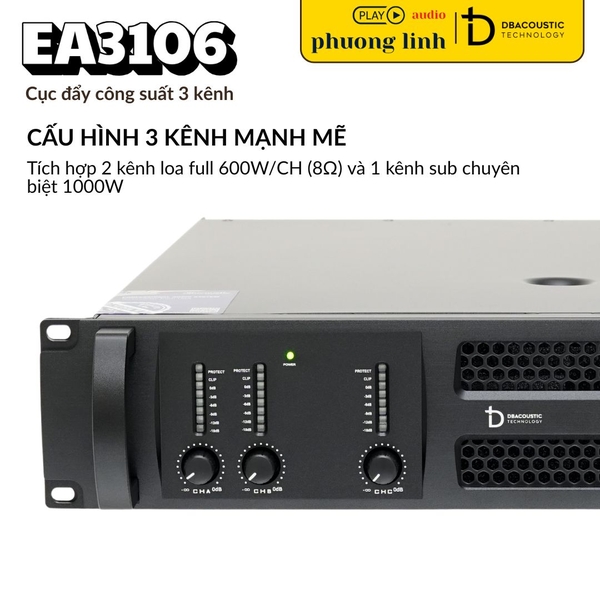 Cục đẩy công suất DBAcoustic EA3106 3 kênh