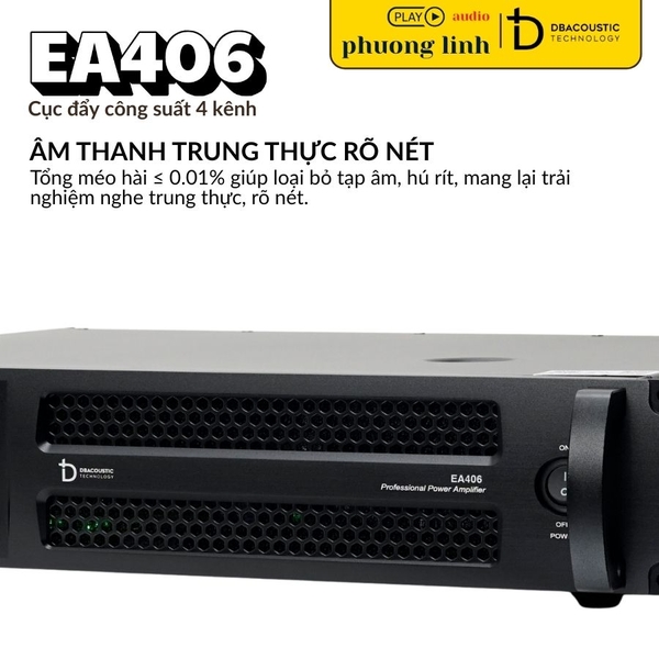 Cục Đẩy Công Suất DBacoustic EA406 