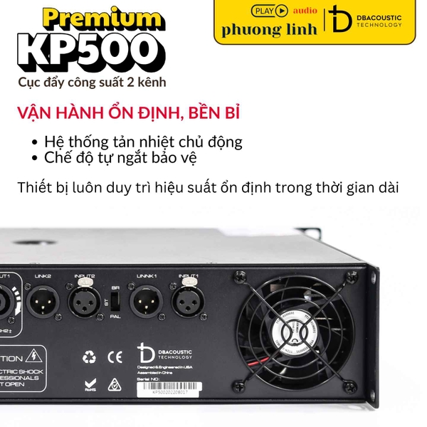 đẩy công suất KP500 tản nhiệt chủ động