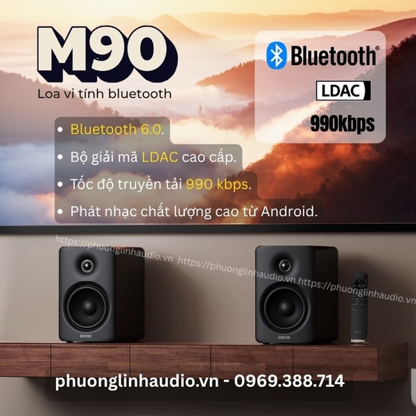 Loa Edifier M90 - Bluetooth 6.0 LDAC 990kbps