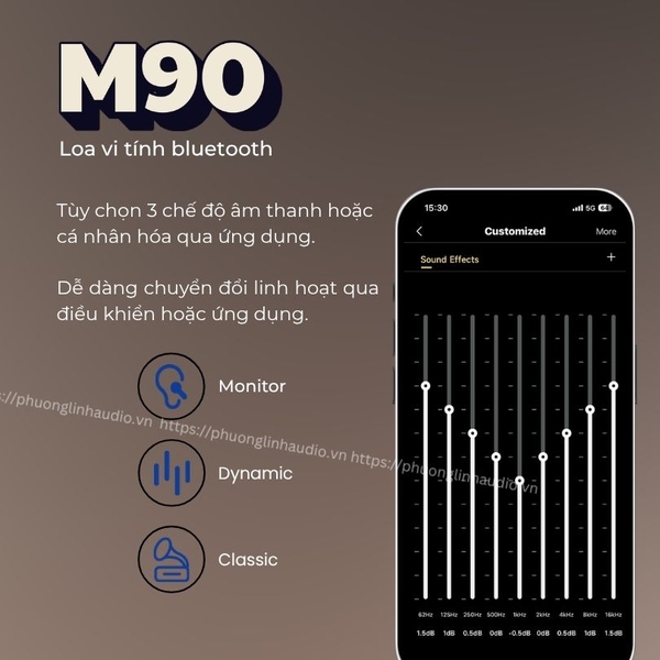 Loa M90 điều khiển thông minh qua App