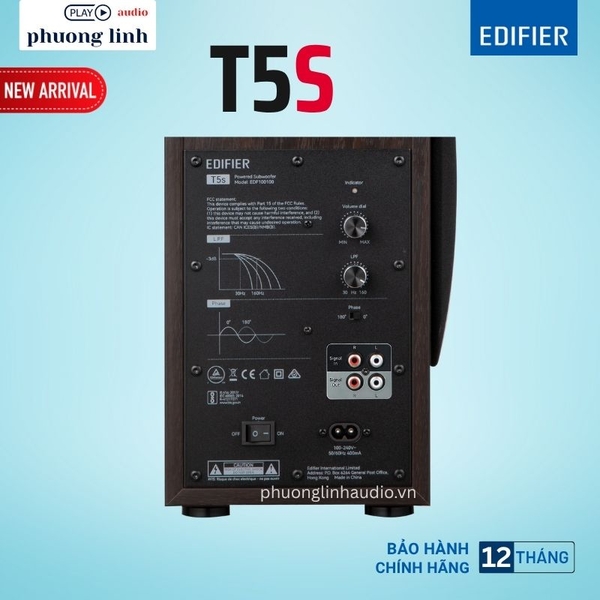 Loa Edifier T5s siêu trầm