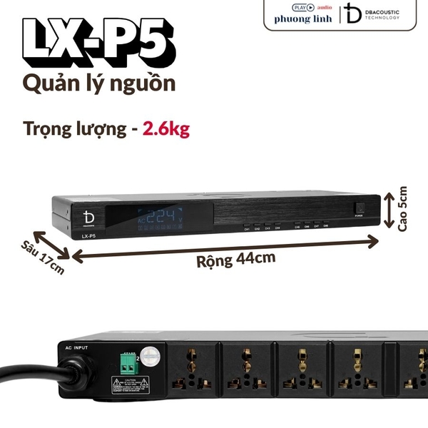 Quản lí nguồn Dbacoustic LX-P5