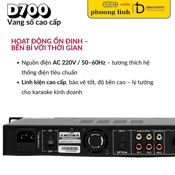 Vang số DBacoustic D700