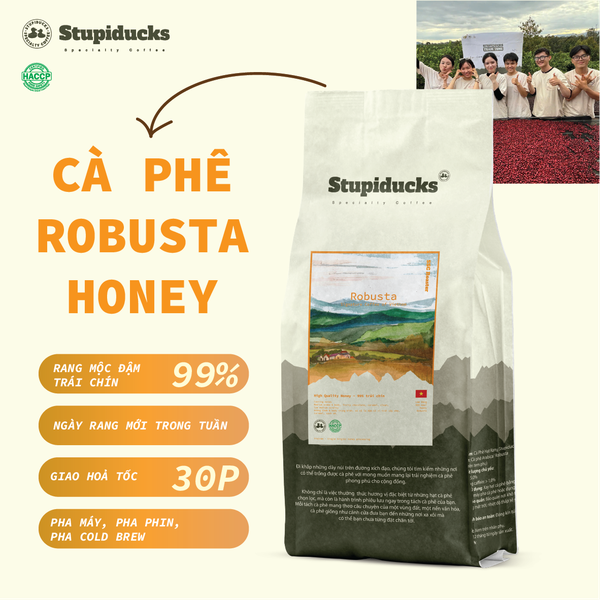 Việt Nam Robusta Honey Lâm Đồng - Stupiducks Specialty Coffee (SSC)