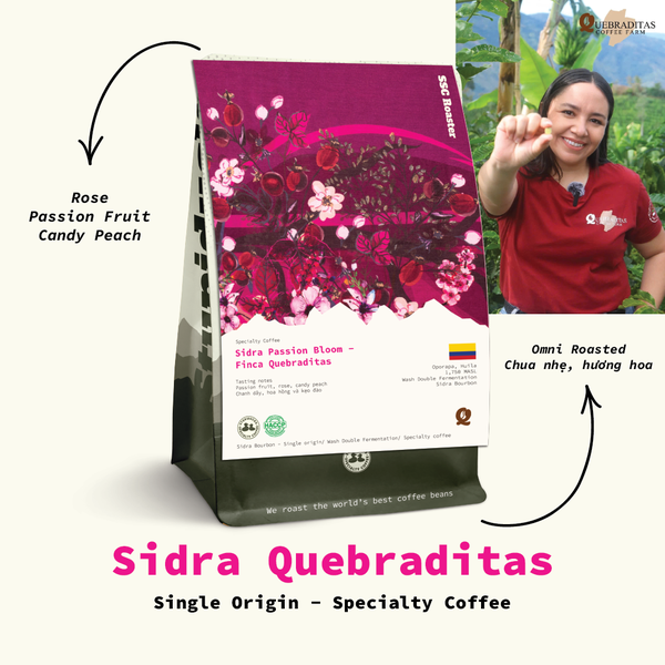 Sidra Passion Bloom Finca Quebraditas - Stupiducks Specialty Coffee ( SSC Roaster)
