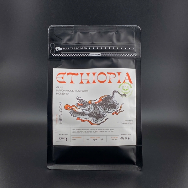 Cà Phê specialty Ethiopia Guji Kayon Mountain Farm Honey G1 - C5 Coffee