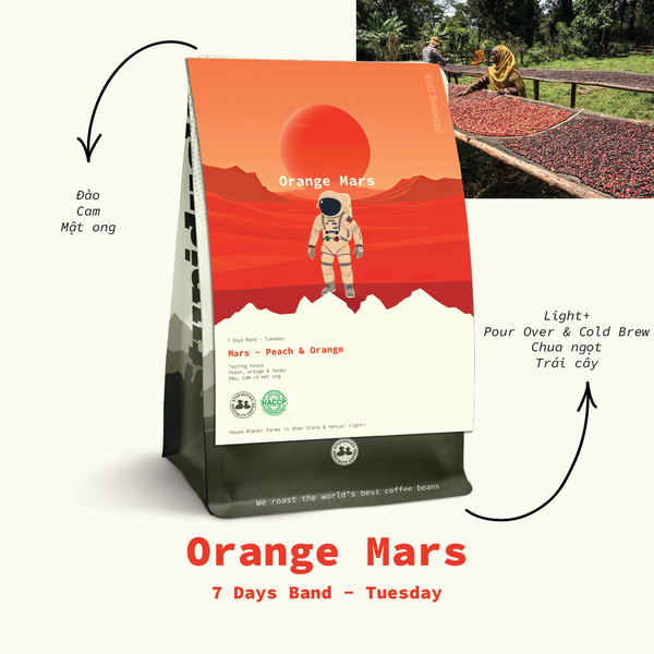 Peach & Orange Mars ( Tuesday) - Stupiducks Specialty Coffee ( SSC Roaster)