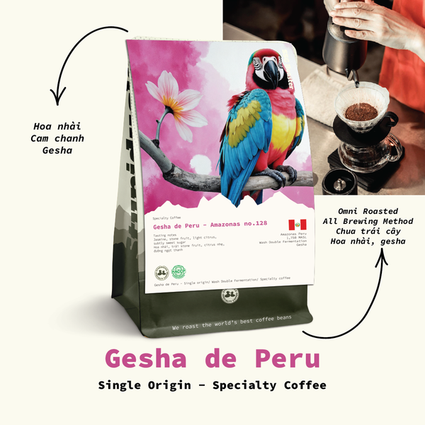 Gesha de Peru Amazonas No.128 - Stupiducks Specialty Coffee ( SSC Roaster)