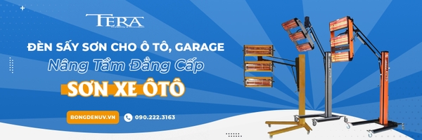 Đèn sấy UV cho ngành sơn cho ôtô, garage