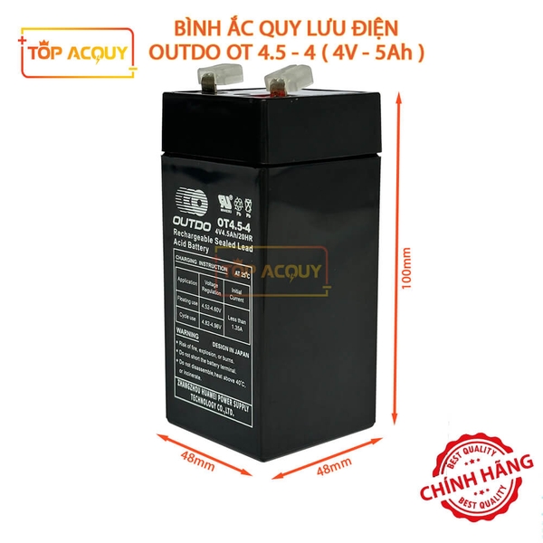 ẮC QUY OUTDO 4V-4.5AH 20HR OT4.5-4