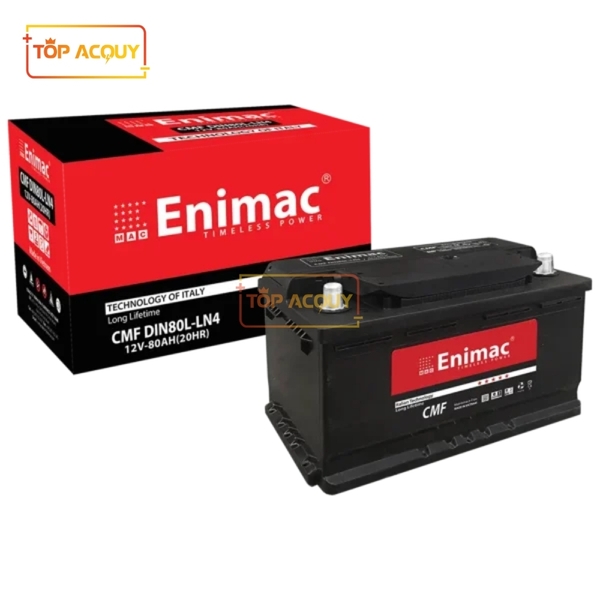 ẮC QUY ENIMAC 12V 80AH CMF DIN80L - LBN