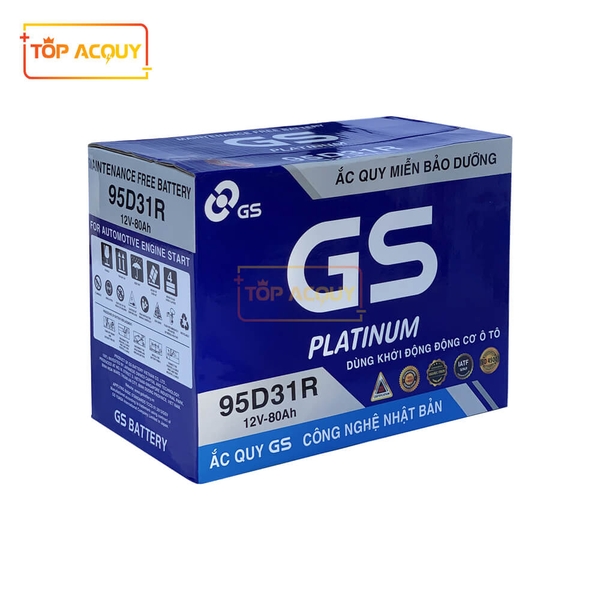 ẮC QUY GS MF 95D31R 12V - 80AH