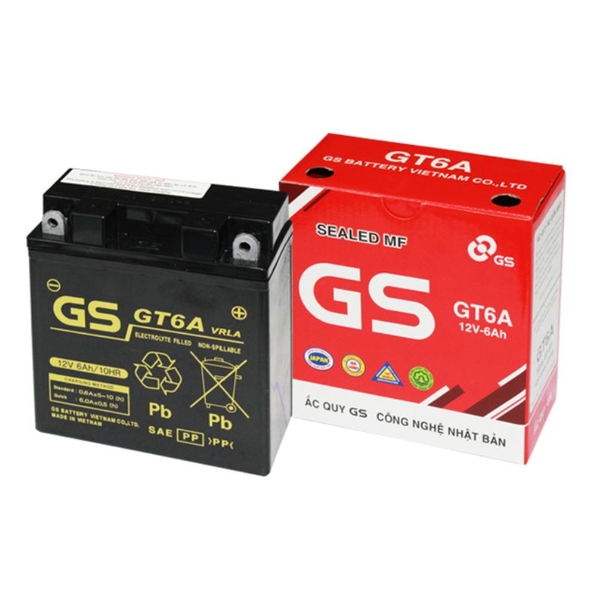 ẮC QUY GS 12V - 6AH MF GT6A