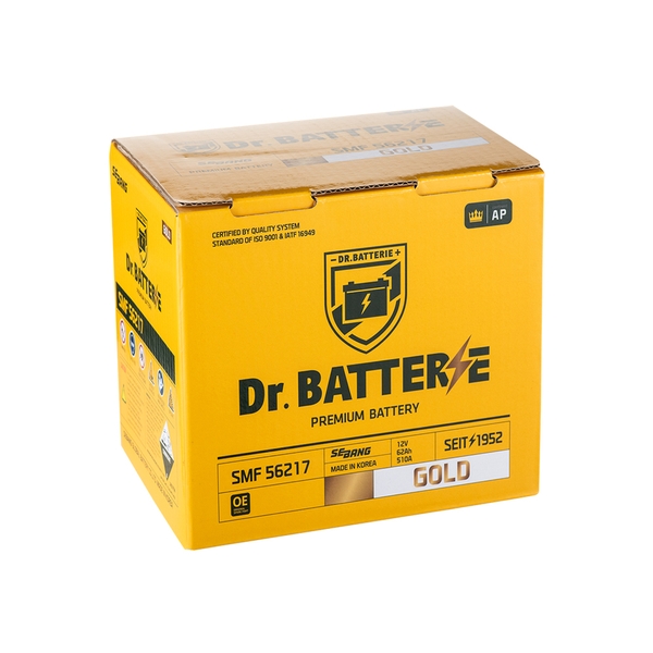 ẮC QUY DR.BATTERIE 12V - 62AH SMF 56217 DIN62(R)