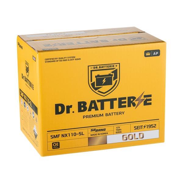 ẮC QUY DR.BATTERIE 12V - 70AH SMF NX110-5L