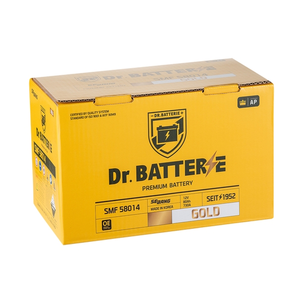 ẮC QUY DR.BATTERIE 12V - 80AH SMF 58014 DIN80(L)