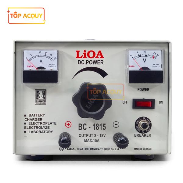 MÁY NẠP ẮC QUY LiOA BC-1815 SẠC BÌNH 12V 15AH