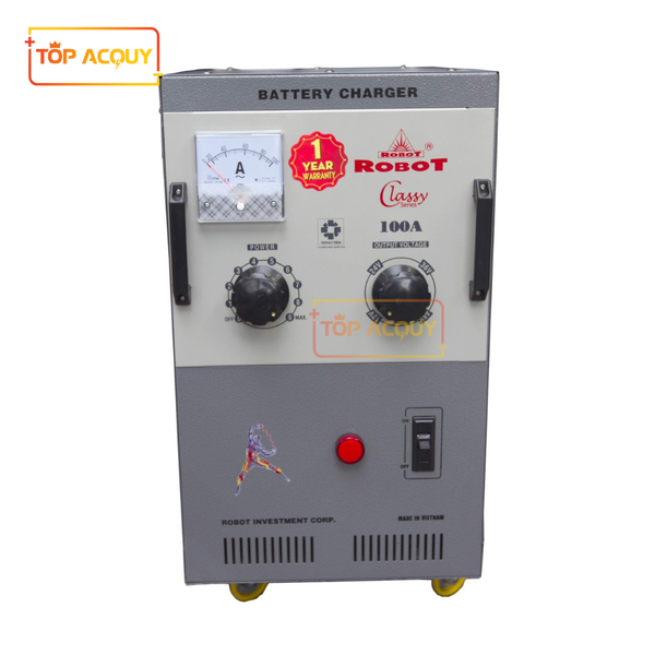 SẠC ROBOT TĂNG GIẢM 100A - 12-24-36-48VDC (DÂY ĐỒNG)