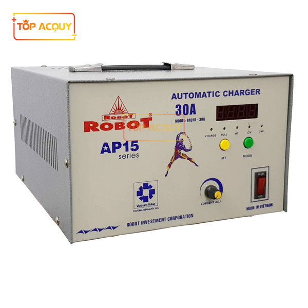 SẠC ROBOT TỰ ĐỘNG 30A - 12-24VDC (DÂY ĐỒNG)