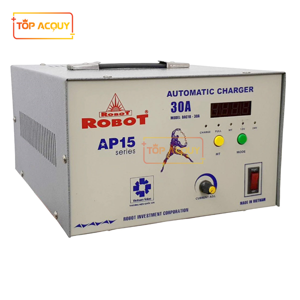 SẠC ROBOT TỰ ĐỘNG 30A - 12-24VDC (DÂY NHÔM)