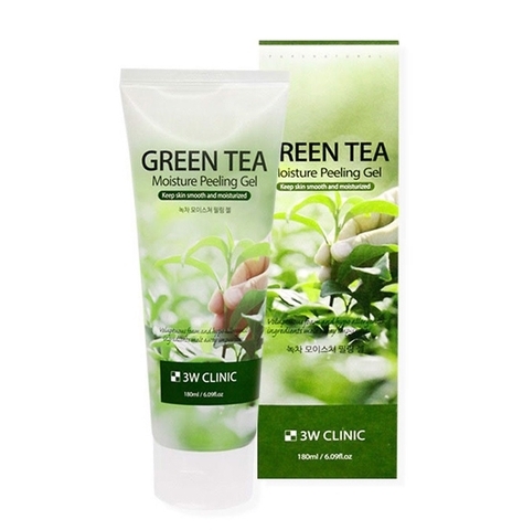Tẩy tế bào chết mặt 3W Clinic Green Tea Moisture Peeling Gel 160ml tiêu chuẩn Hàn Quốc chính hãng giá rẻ tiết kiệm nên mua tại Gili
