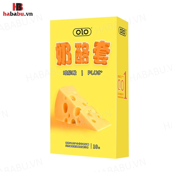 Bao cao su Olo Cheese Plus hộp 10 chiếc siêu mỏng chính hãng