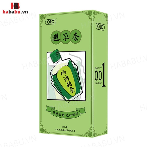 Bao cao su Olo Dầu Gió hộp 10 chiếc siêu mỏng chính hãng