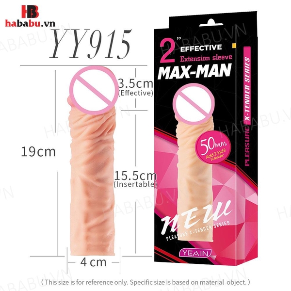 Bao cao su đôn dên Max-Man YY915 tăng kích thước chính hãng