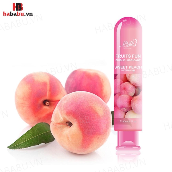 Gel bôi trơn Fruits Fun Sweet Peach chai 80ml chính hãng