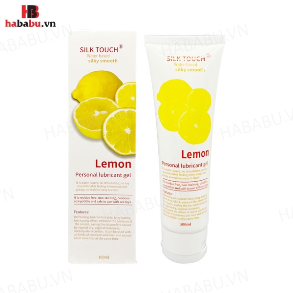 Gel bôi trơn hương chanh Silk Touch Lemon 100ml chính hãng
