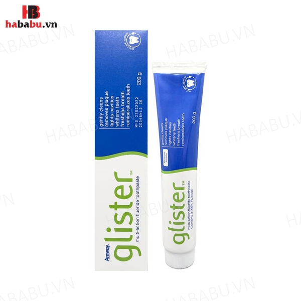 Kem đánh răng đa năng Glister Amway tuýp 200gr chính hãng