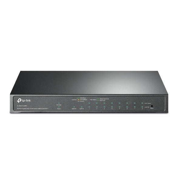 10-Port Gigabit Easy Smart Switch with 8-Port PoE+ TP-Link TL-SG1210MPE