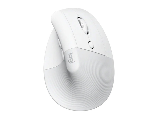 Chuột công thái học Logitech Lift Vertical màu Trắng nhạt